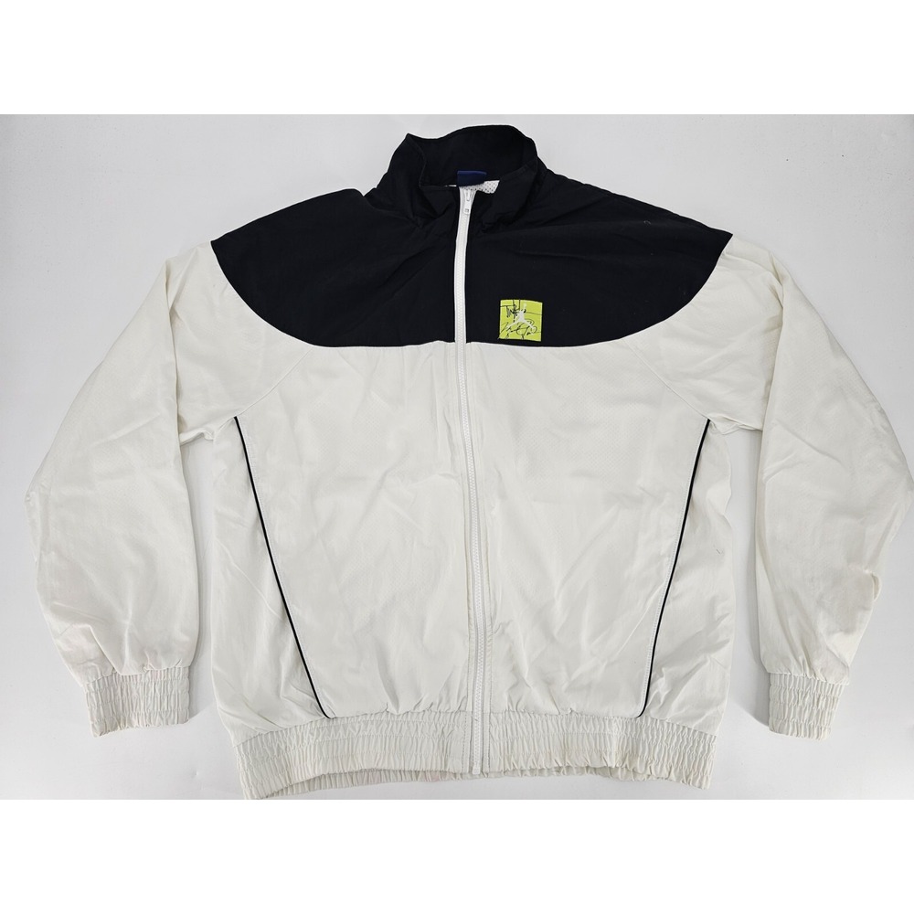 Mens Nike Air Jordan Tinker Legacy Windbreaker White Black BQ0295-010 Sz LG
